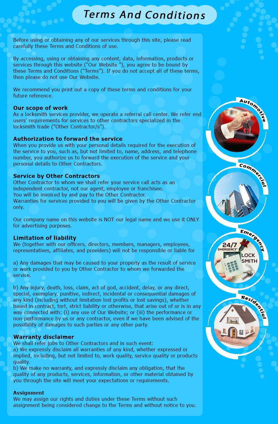 Highland Park Lock & Locksmith, Highland Park, NJ 732-837-9257 - TermsAndCondition-13